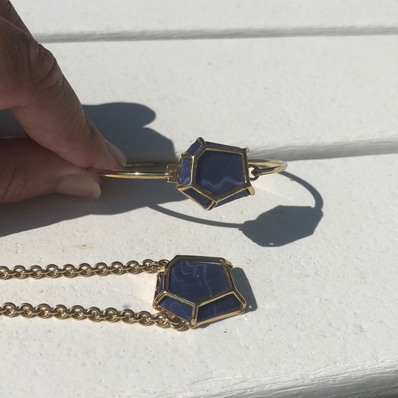 Marc Jacobs Blue Bauhaus necklace & bracelet - Picture 7 of 8